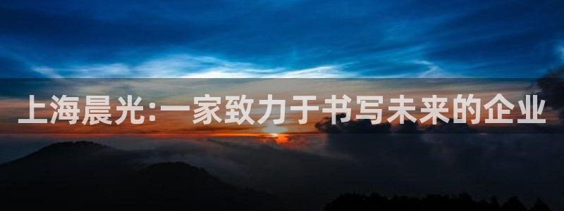 卧龙2神机娱乐代理：上海晨光:一家致力于