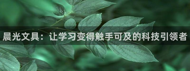 卧龙凤雏直播娱乐：晨光文具：让学习变得触