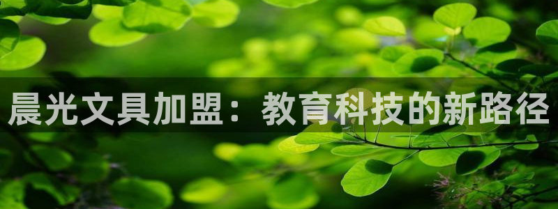 卧龙凤雏娱乐夫妻：晨光文具加盟：教育科技