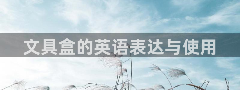 PT娱乐卧龙招商60447：文具盒的英语