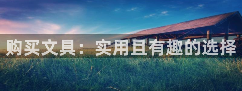 卧龙哥休闲娱乐：购买文具：实用且有趣的选