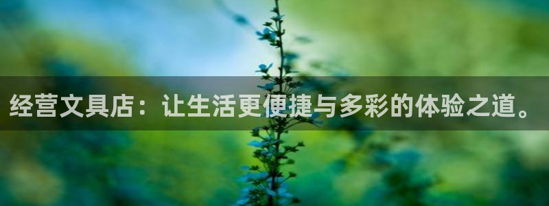 卧龙娱乐右7O667：经营文具店：让生活