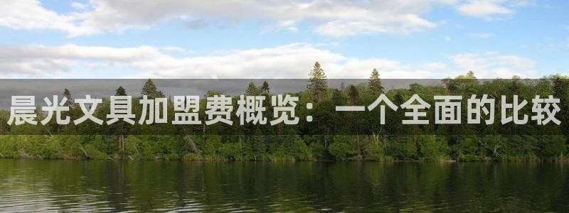 卧龙区凤凰娱乐：晨光文具加盟费概览：一个