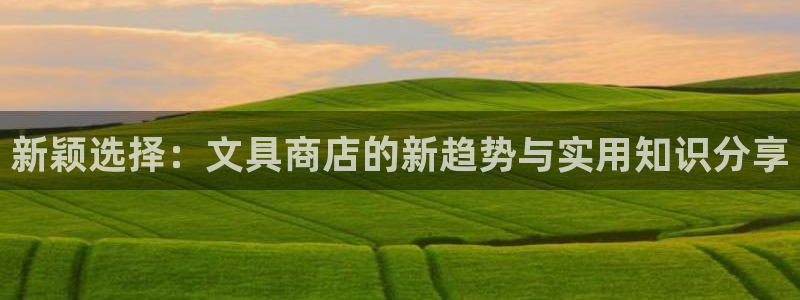 卧龙娱乐山西：新颖选择：文具商店的新趋势