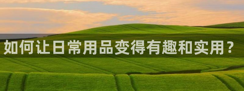 卧龙娱乐注册网址多少：如何让日常用品变得